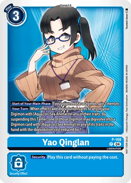 Digimon TCG Card 'P-168' 'Yao Qinglan'
