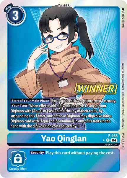 Digimon TCG Card 'P-168_P1' 'Yao Qinglan'