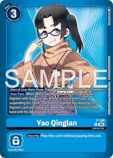 Digimon TCG Card 'P-168_P3' 'Yao Qinglan'