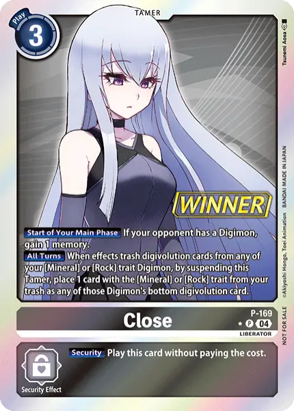 Digimon TCG Card 'P-169_P1' 'Close'
