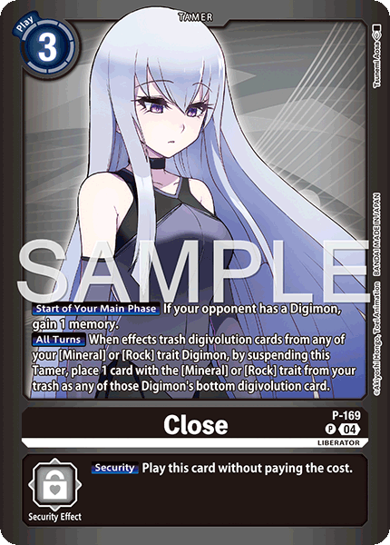 Digimon TCG Card 'P-169_P3' 'Close'