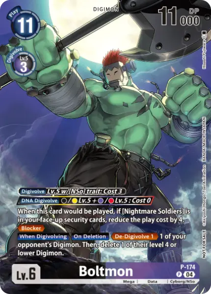 Digimon TCG Card 'P-174' 'Boltmon'