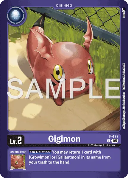 Digimon TCG Card 'P-177_P3' 'Gigimon'