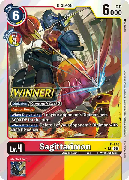 Digimon TCG Card 'P-178_P1' 'Sagittarimon'
