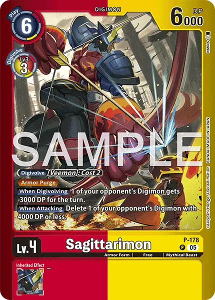 Digimon TCG Card 'P-178_P3' 'Sagittarimon'
