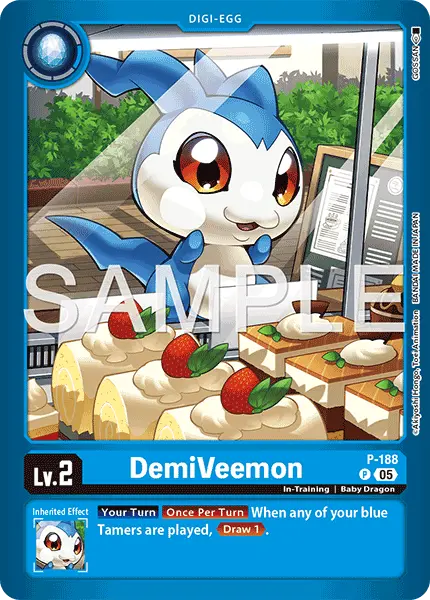 Digimon TCG Card 'P-188_P2' 'DemiVeemon'