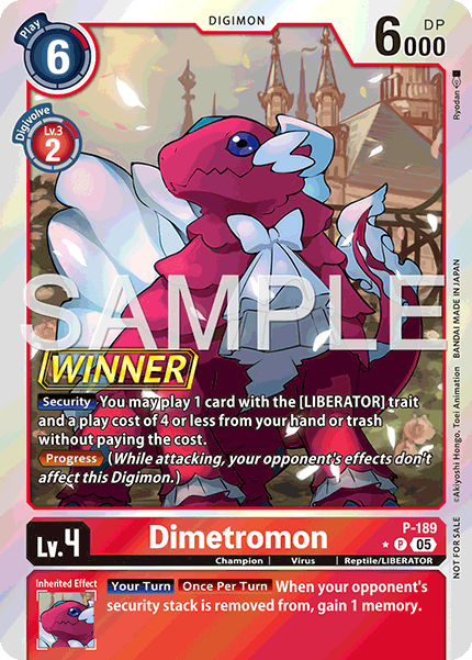 Digimon TCG Card 'P-189_P1' 'Dimetromon'