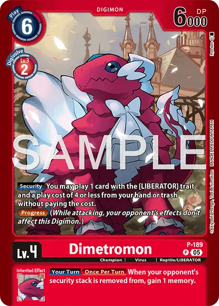Digimon TCG Card 'P-189_P2' 'Dimetromon'