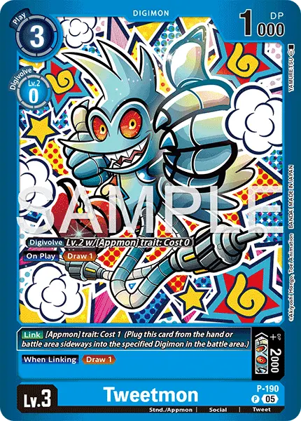 Digimon TCG Card 'P-190_P2' 'Tweetmon'