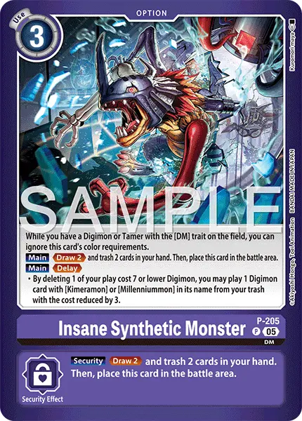 Digimon TCG Card 'P-205_P2' 'Insane Synthetic Monster'