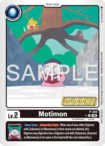 Digimon TCG Card 'P-246_P1' 'Motimon'