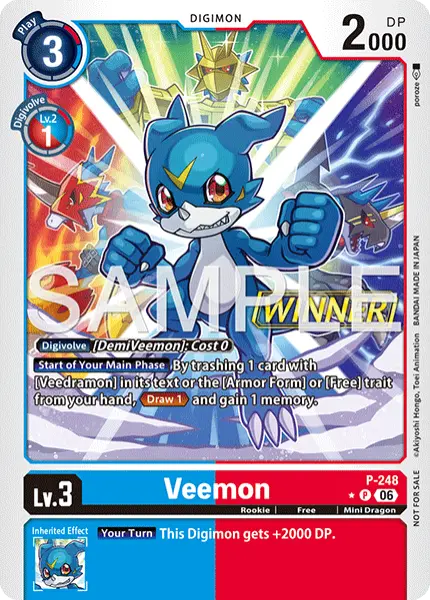 Digimon TCG Card 'P-248_P1' 'Veemon'