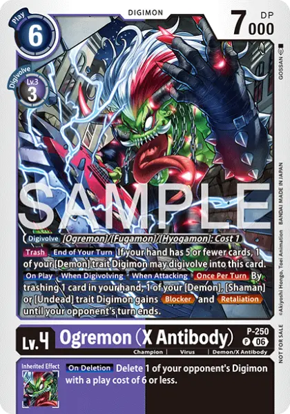 Digimon TCG Card 'P-250' 'Ogremon (X Antibody)'