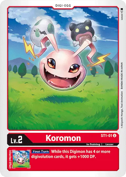 Digimon TCG Card 'ST1-001' 'Koromon'