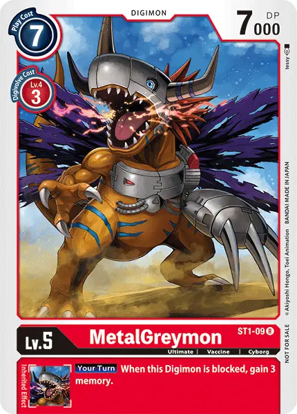 Digimon TCG Card 'ST1-009_P1' 'MetalGreymon'