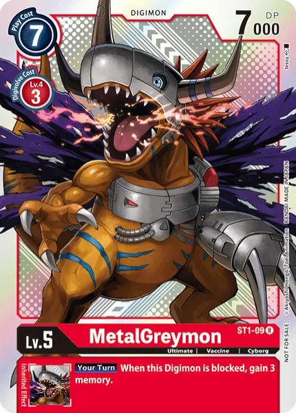 Digimon TCG Card 'ST1-009_P2' 'MetalGreymon'