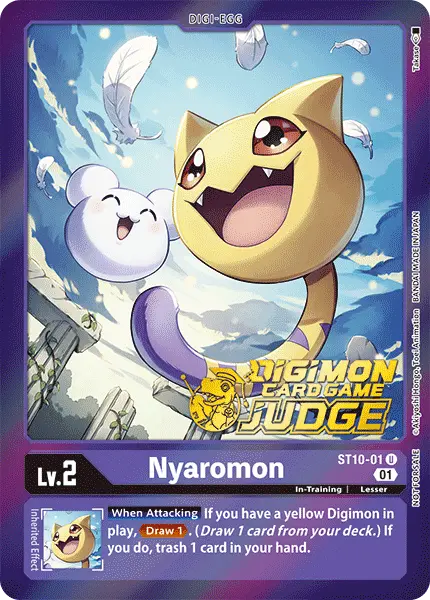Digimon TCG Card ST10-01_P1 Nyaromon