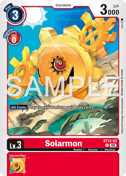 Digimon TCG Card 'ST12-003_P2' 'Solarmon'