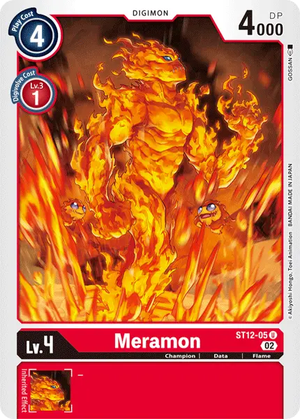 Digimon TCG Card 'ST12-005' 'Meramon'
