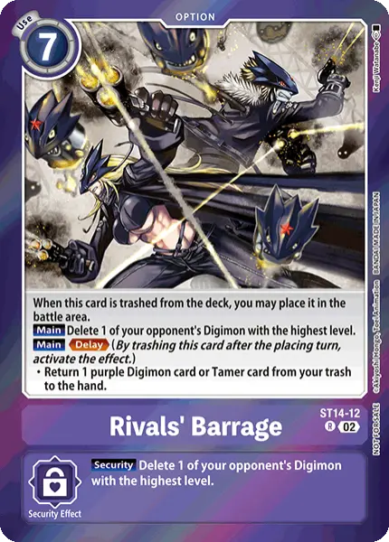 Digimon TCG Card 'ST14-012_P1' 'Rivals' Barrage'