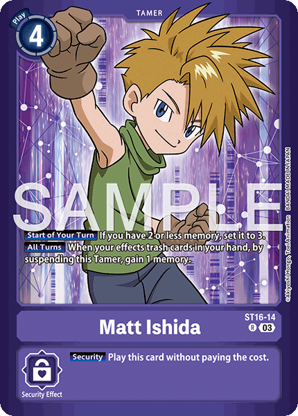 Digimon TCG Card 'ST16-014_P1' 'Matt Ishida'