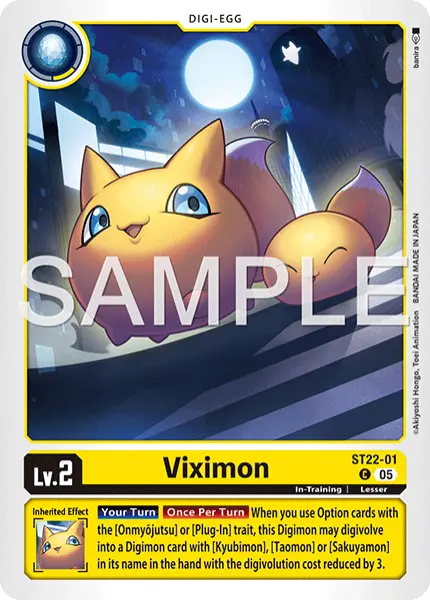 Digimon TCG Card 'ST22-001' 'Viximon'