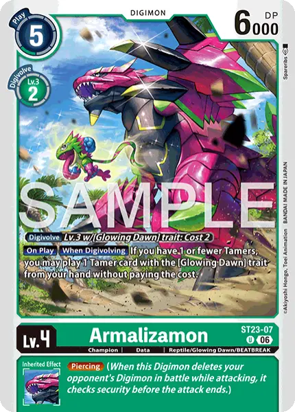 Digimon TCG Card 'ST23-007' 'Armalizamon'