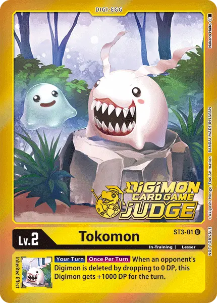Digimon TCG Card 'ST3-001_P1' 'Tokomon'
