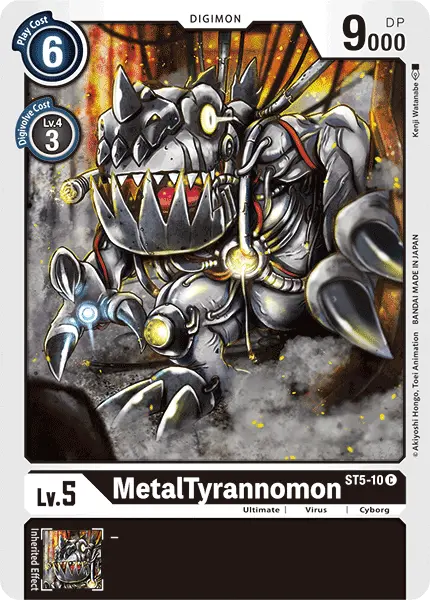 Digimon TCG Card 'ST5-010' 'MetalTyrannomon'