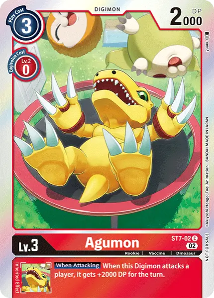 Digimon TCG Card 'ST7-002_P1' 'Agumon'