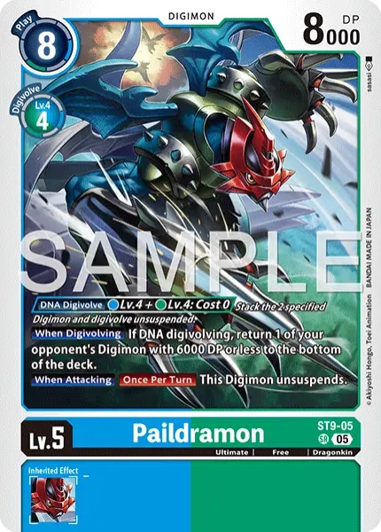 Digimon TCG Card 'ST9-005_P7' 'Paildramon'