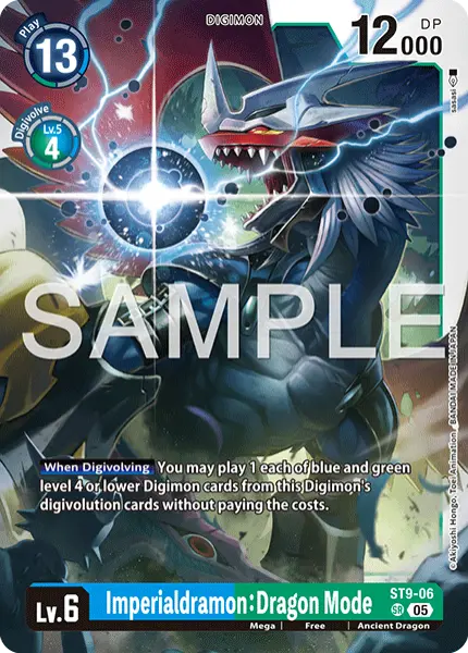 Digimon TCG Card 'ST9-006_P3' 'Imperialdramon Dragon Mode'