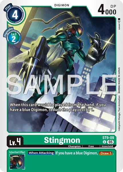 Digimon TCG Card 'ST9-009_P2' 'Stingmon'